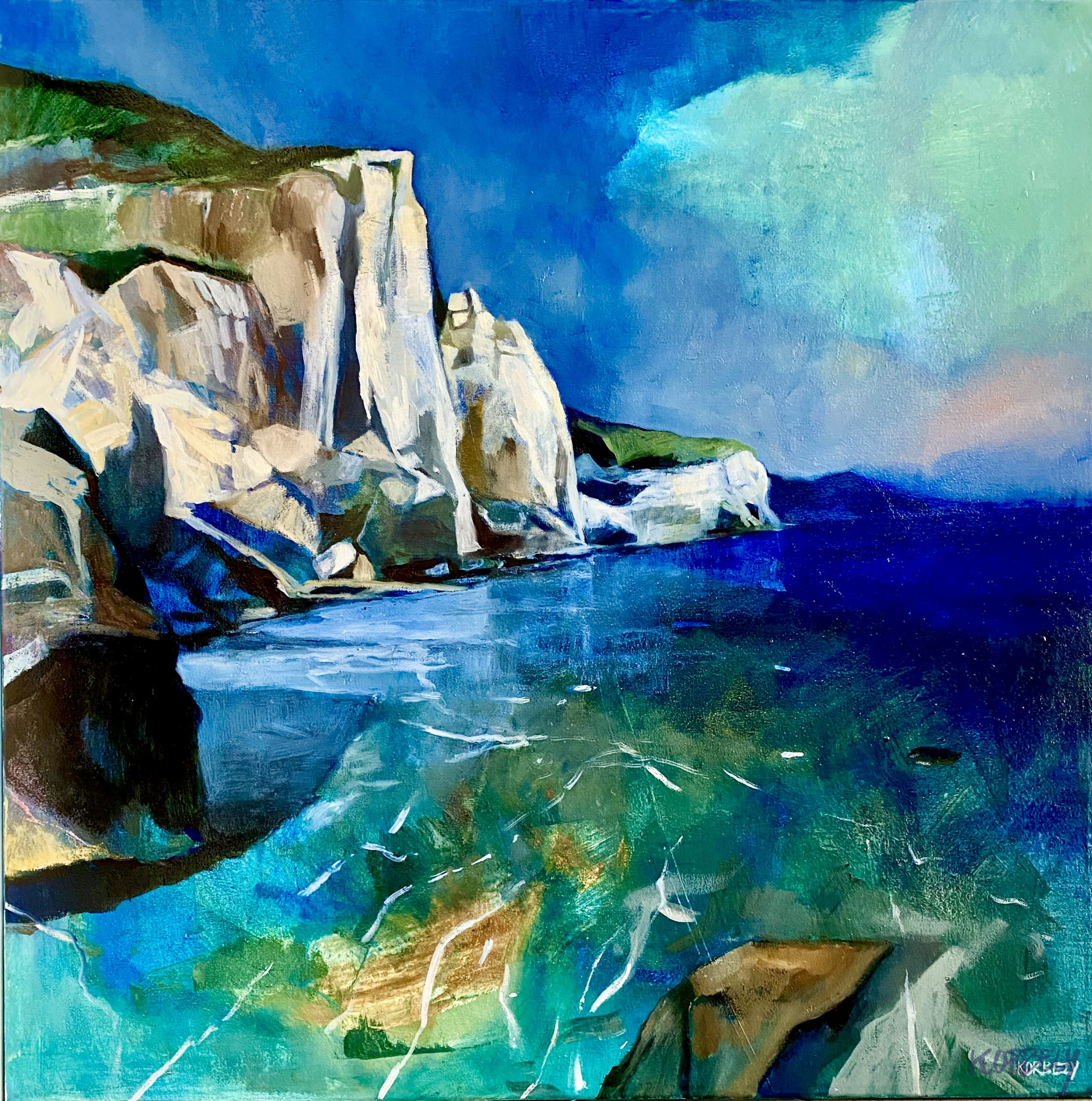 Fények a sziklafalon